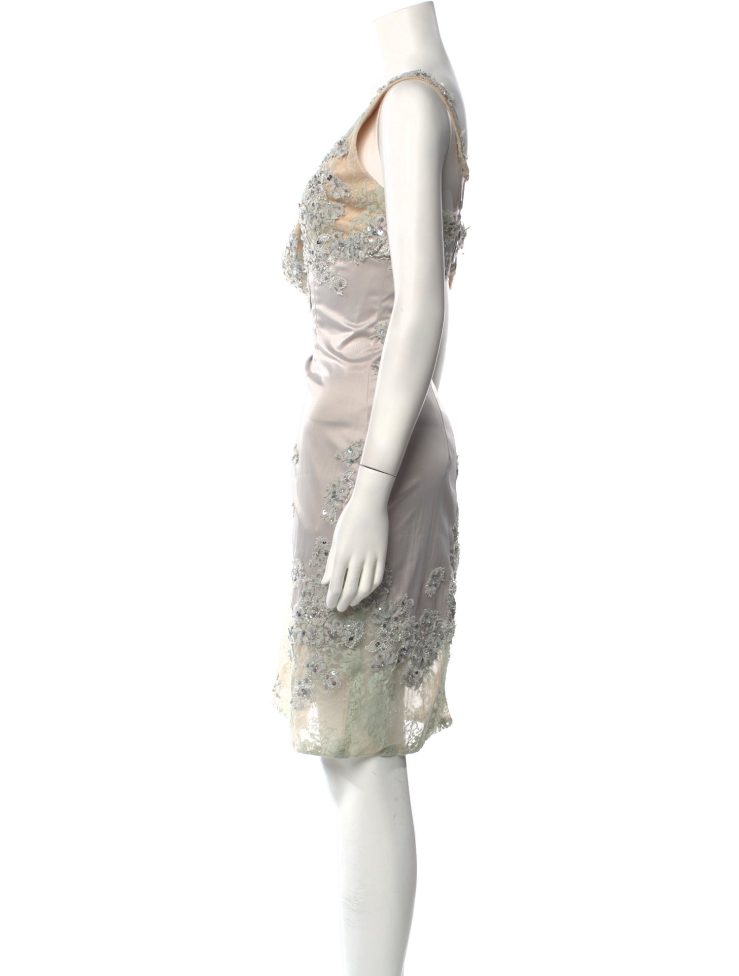Julian Joyce by Mandalay Lace Pattern Knee-Length Dress