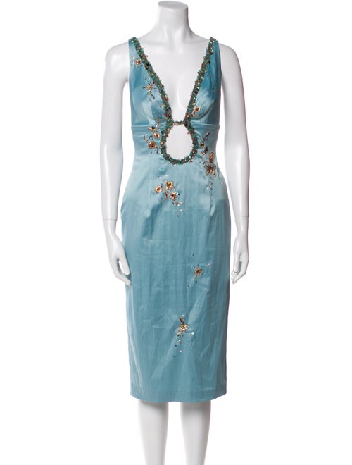 Julian Joyce by Mandalay Printed Midi Length Dress