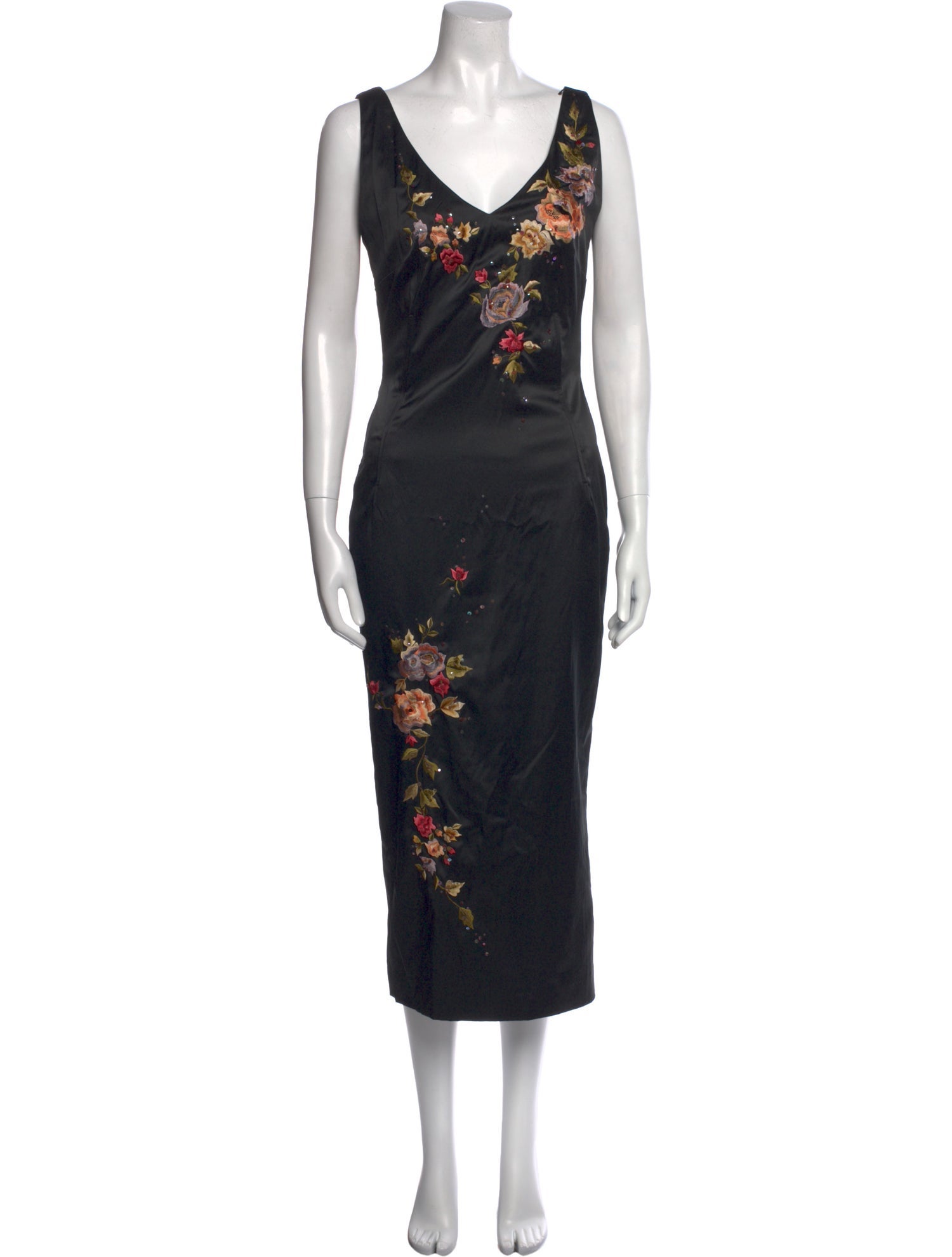 Julian Joyce by Mandalay Floral Print Midi Length Dress