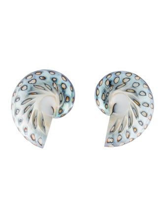 Julietta Mother Of Pearl Shell Clip-On Earrings