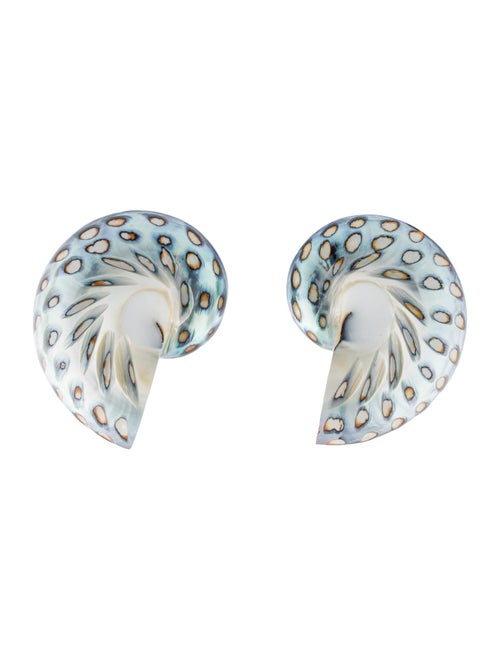 Julietta Mother Of Pearl Shell Clip-On Earrings