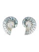 Julietta Mother Of Pearl Shell Clip-On Earrings