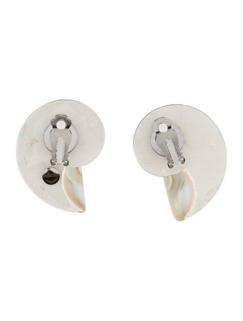 Julietta Mother Of Pearl Shell Clip-On Earrings