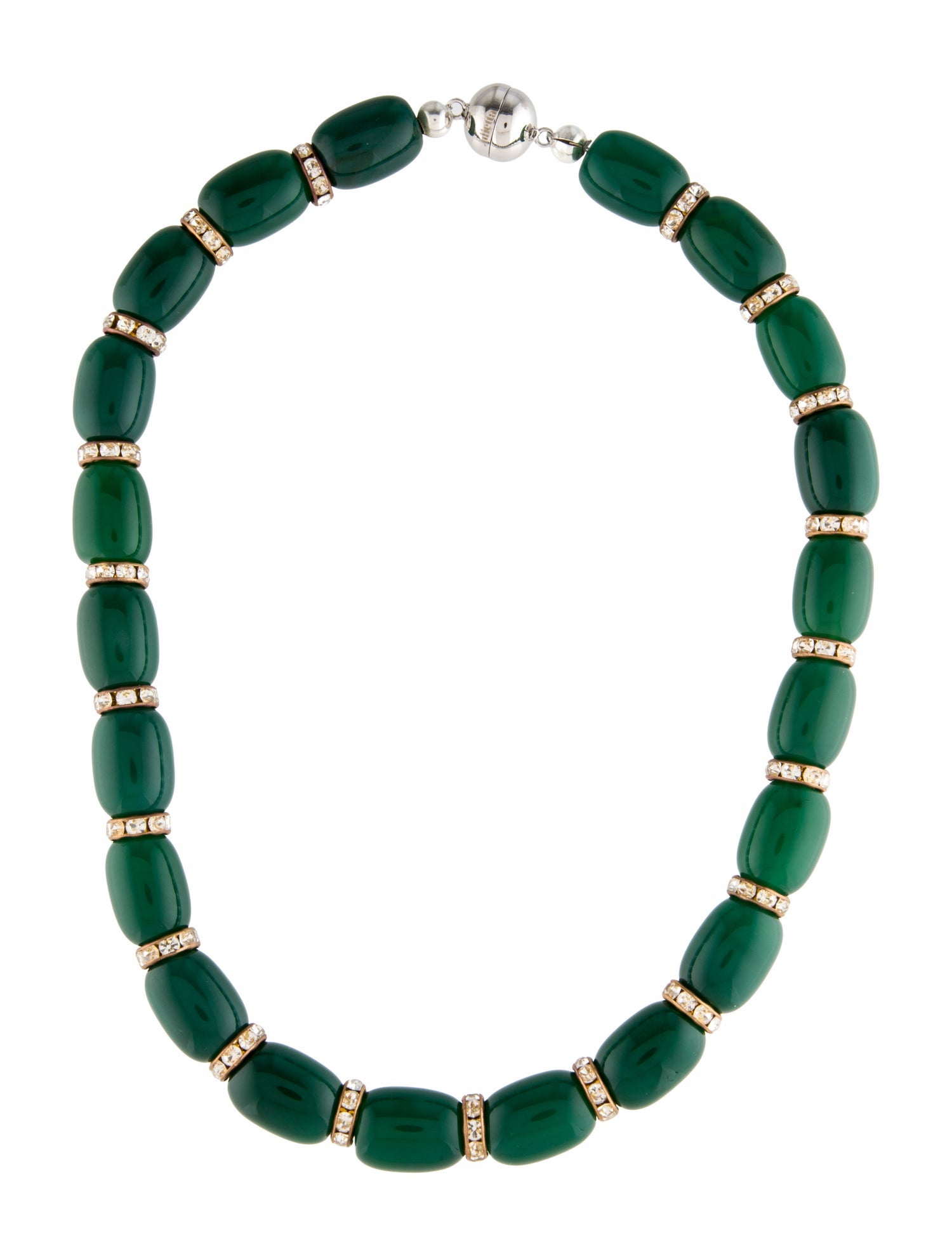 Julietta Crystal & Resin Donna Beaded Strand Collar Necklace