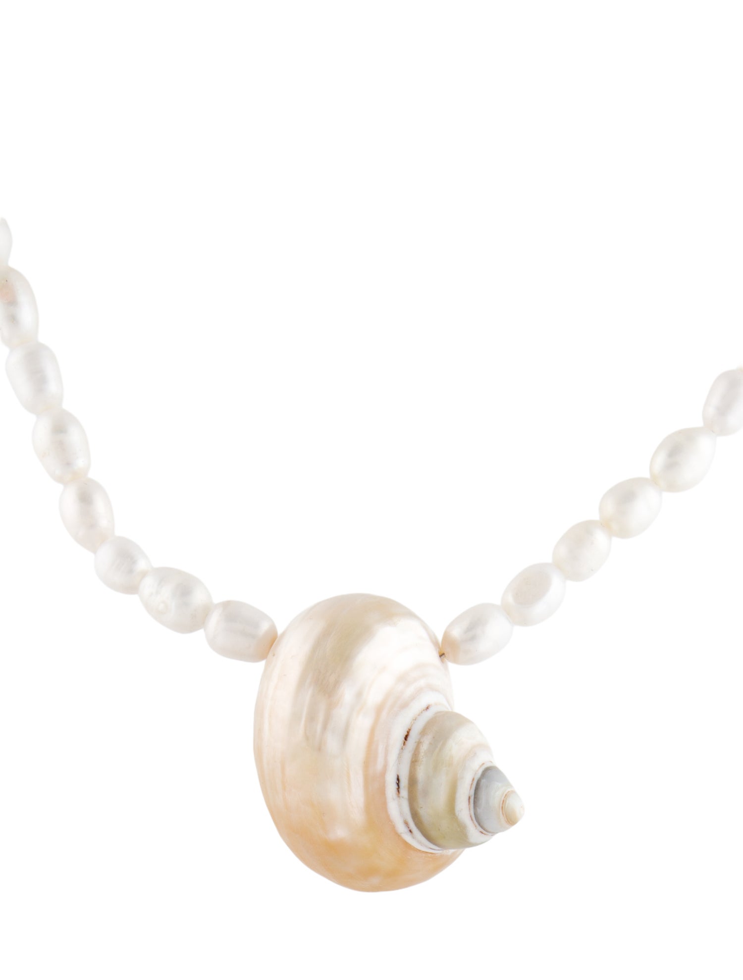 Julietta Pearl & Shell Mykonos Pendant Necklace