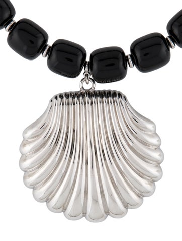 Pre-owned Julietta Holbox Collar Penadant Necklace, 18" In Multi