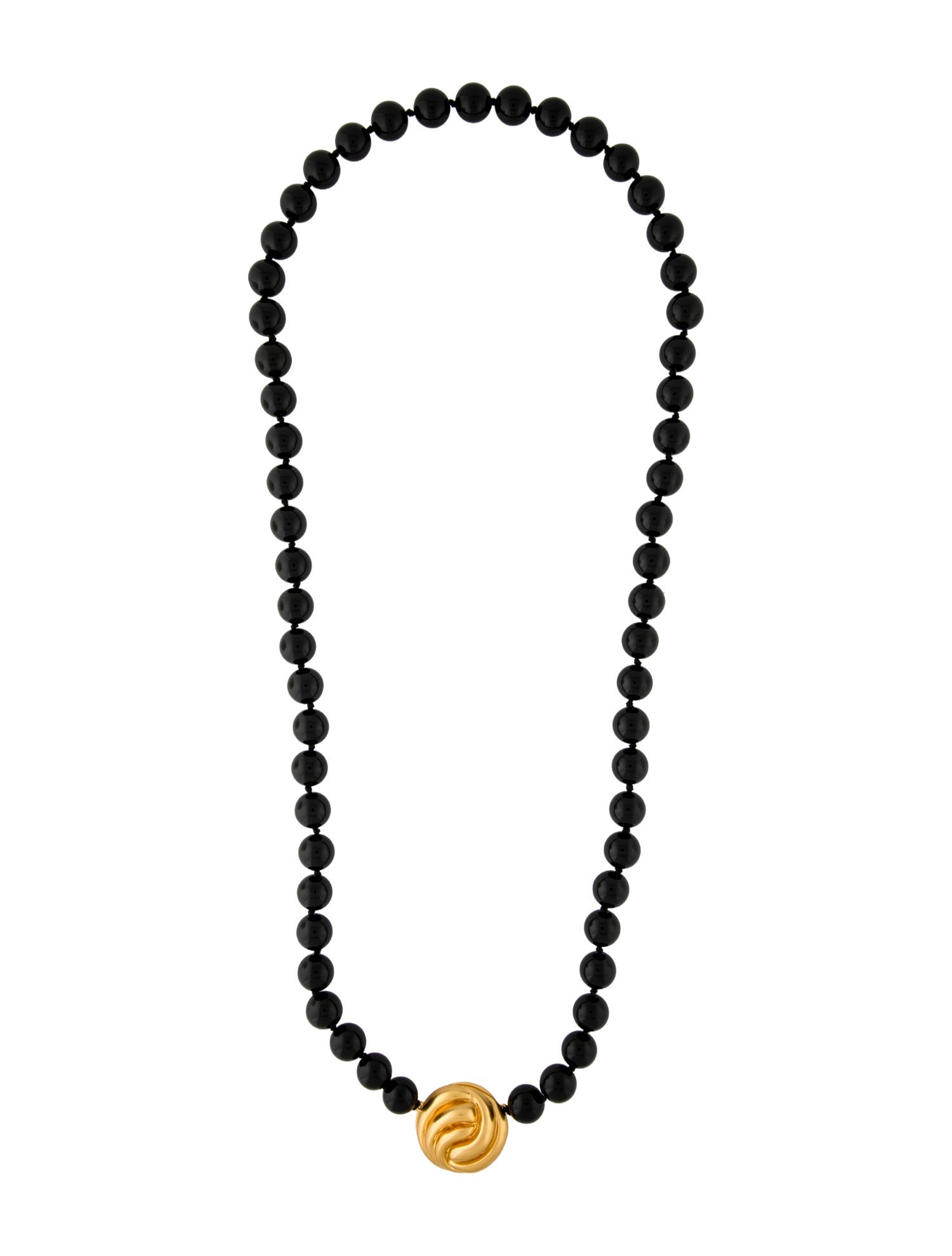 Julietta Black Stone Eloise Bead Strand Necklace