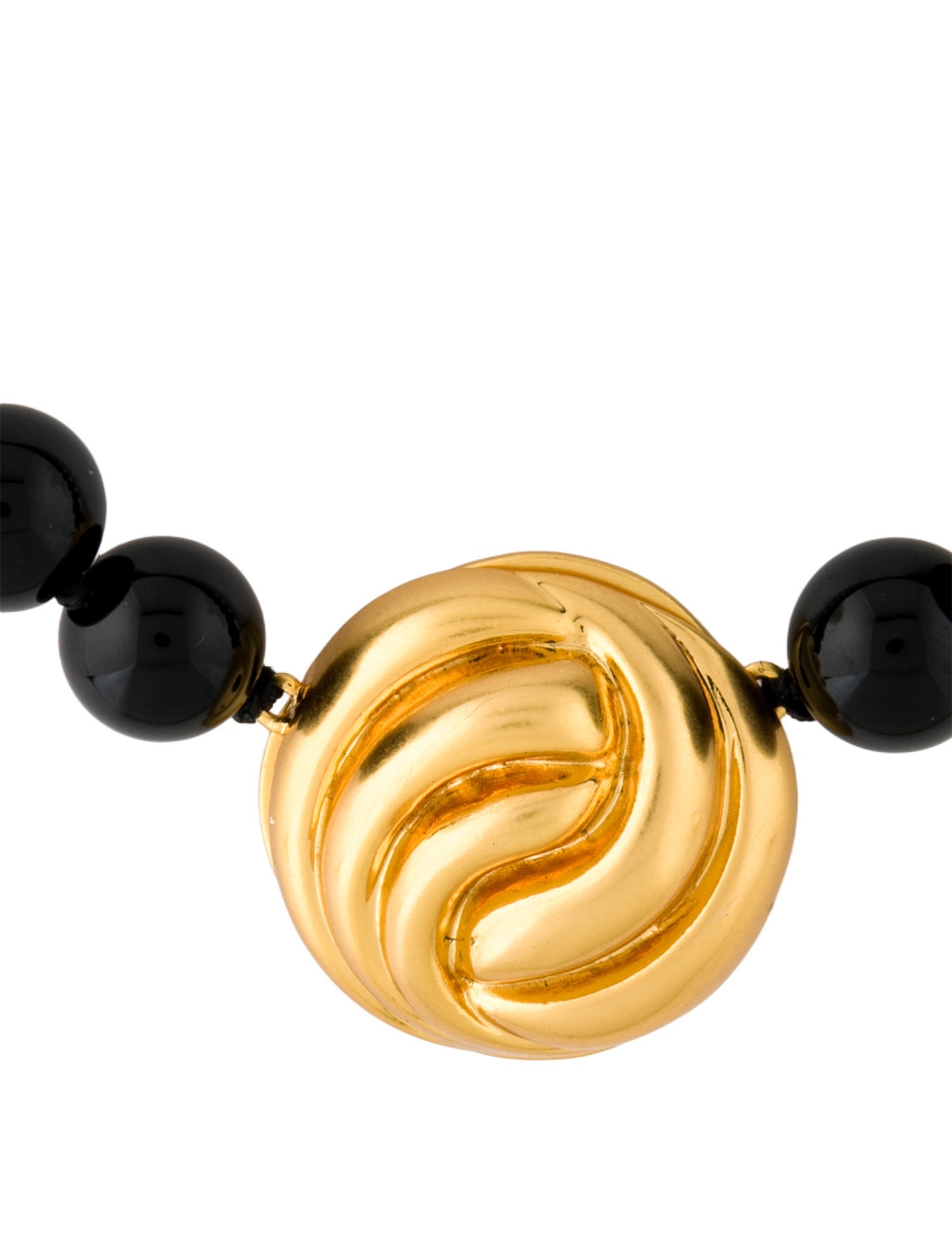 Julietta Black Stone Eloise Bead Strand Necklace