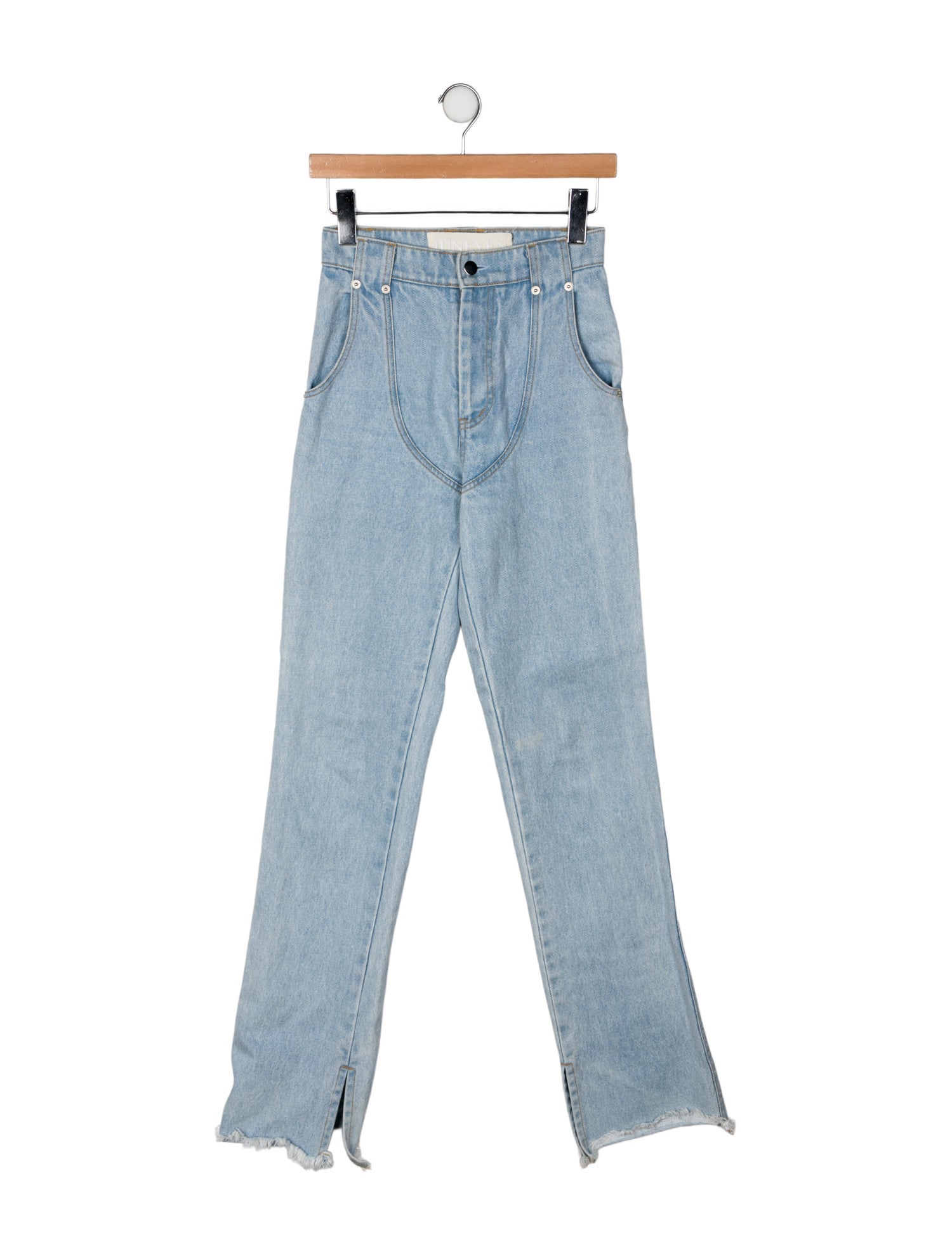 Juneyun Mid-Rise Straight Leg Jeans