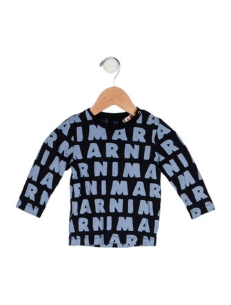 Marni Junior Graphic Print Long Sleeve T Shirt