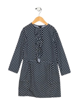 Marni Junior toddler girls' blue and white dress