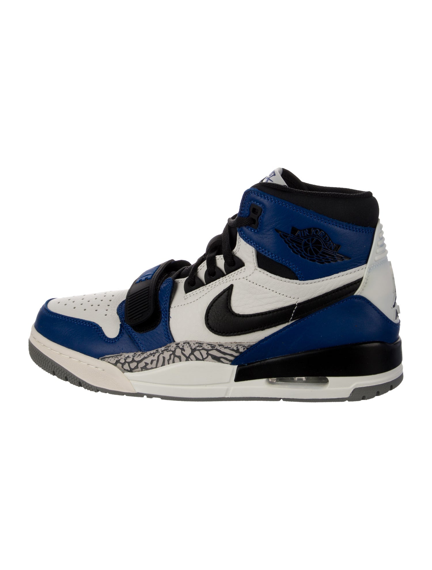 Just Don x Jordan Leather Colorblock Pattern Sneakers