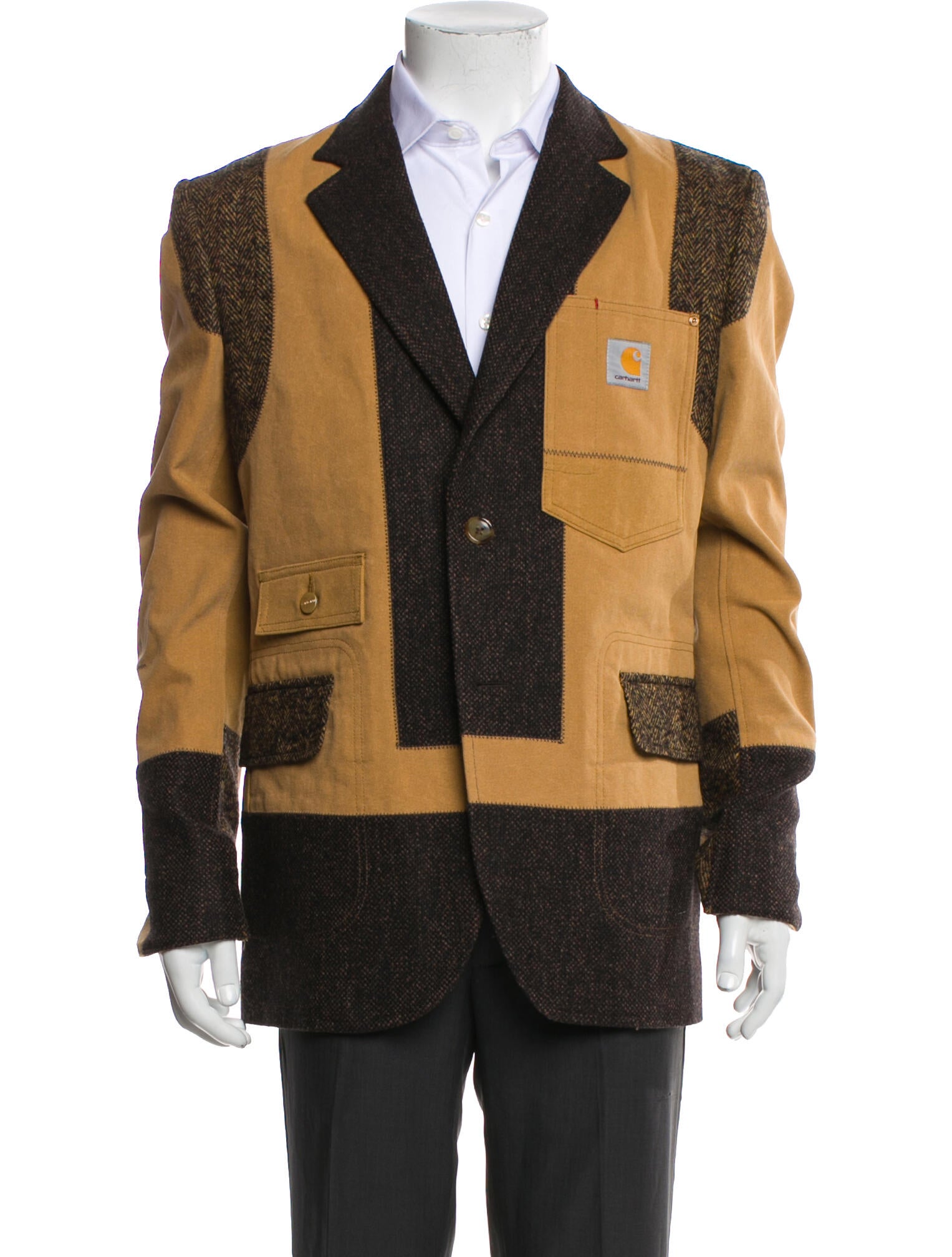 Junya Watanabe Comme des Garçons MAN x Carhartt Colorblock Pattern Peacoat