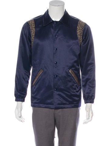 Just Don Outerwear Reversible Varsity Coaches Jacket S