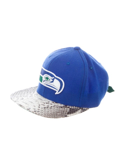 Just Don Seattle Seahawks Python-Trimmed Cap blue