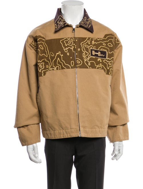 Just Don Graphic Print Trucker Jacket