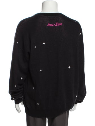 Just Don Graphic Print Crew Neck Pullover