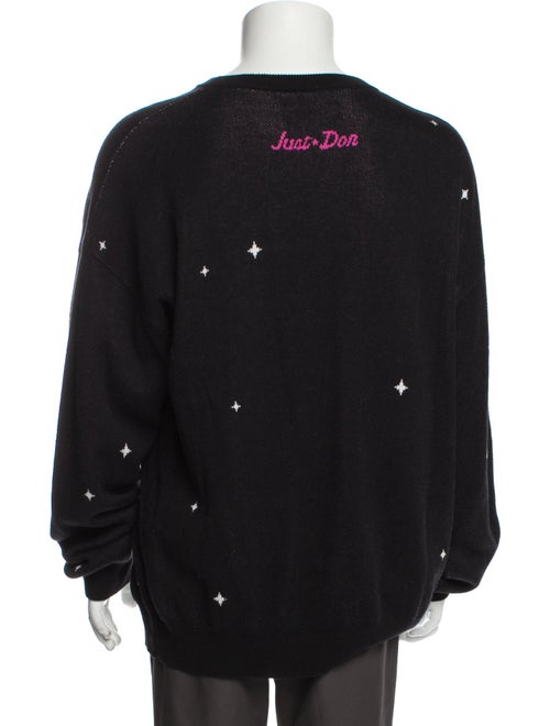 Just Don Graphic Print Crew Neck Pullover