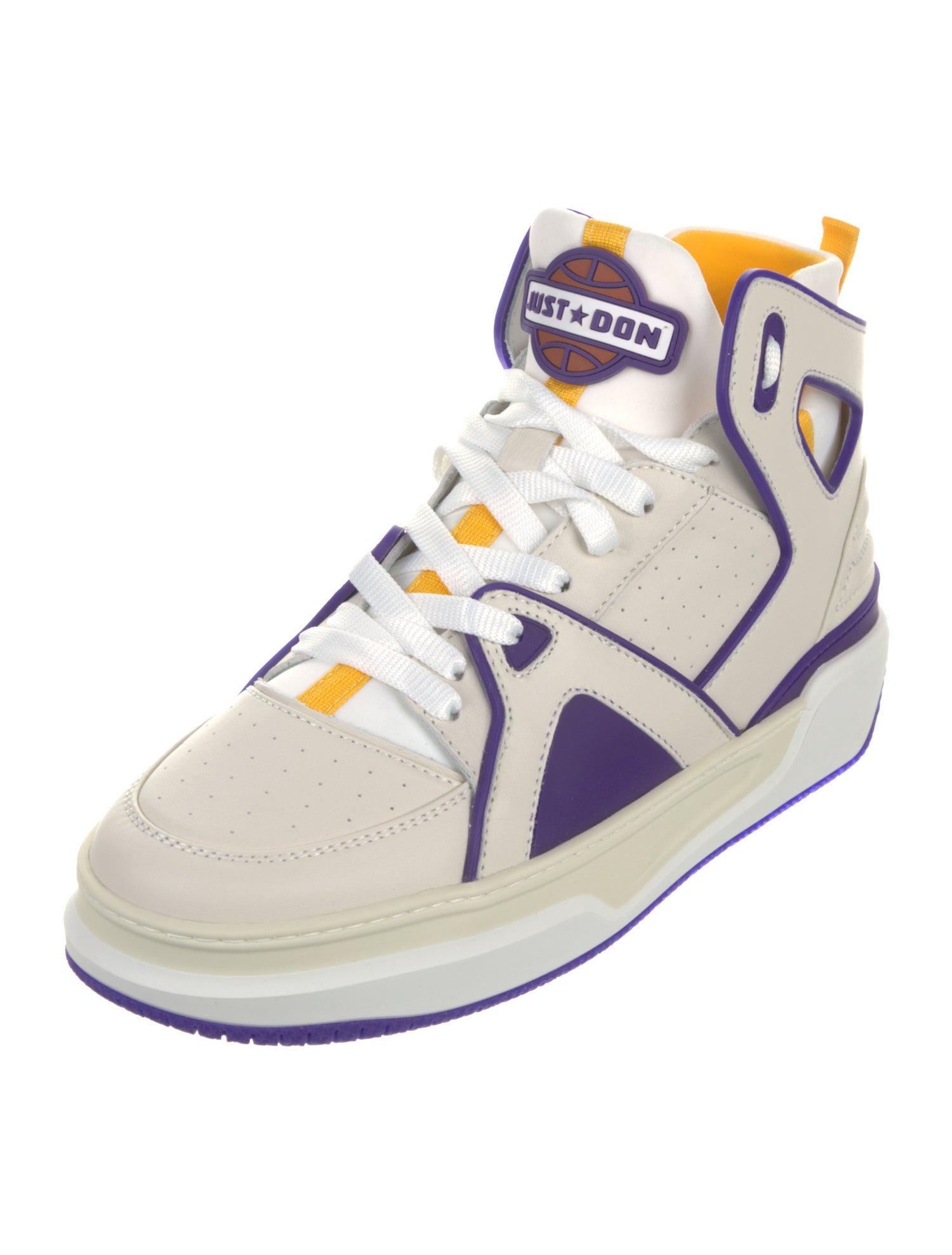 Just Don Leather Printed Sneakers w/ Tags