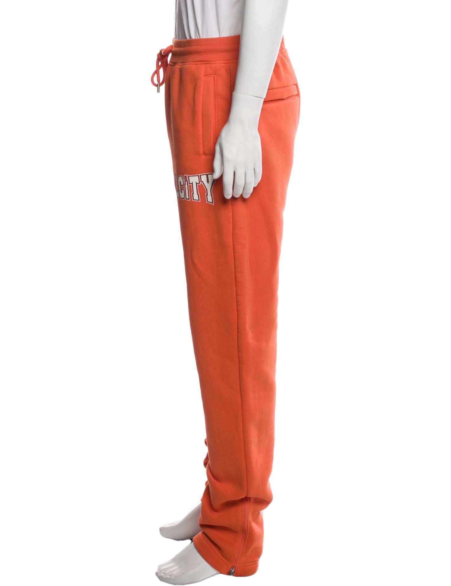 Just Don Graphic Print Embroidered Accent Lounge Bottoms