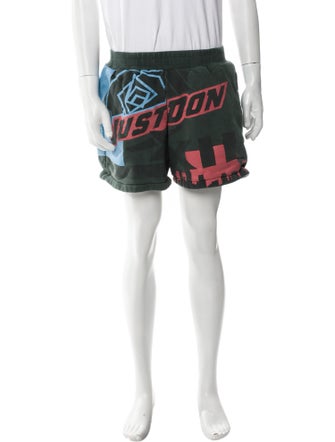 Just Don Graphic Print Sweat Short Printed Lounge Bottoms