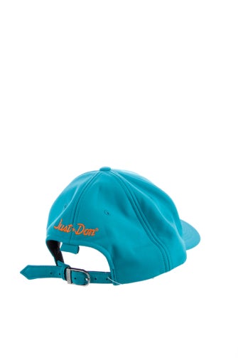 Just Don Synthetic-Blend Embroidered Leather Adjustable Baseball Cap