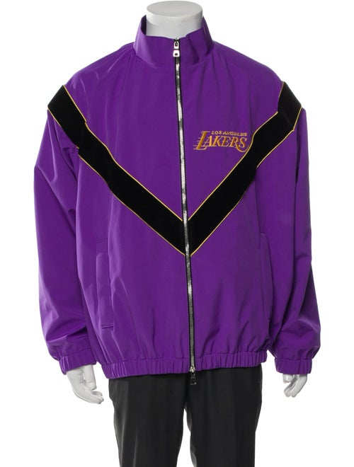 Just Don Colorblock Pattern Windbreaker