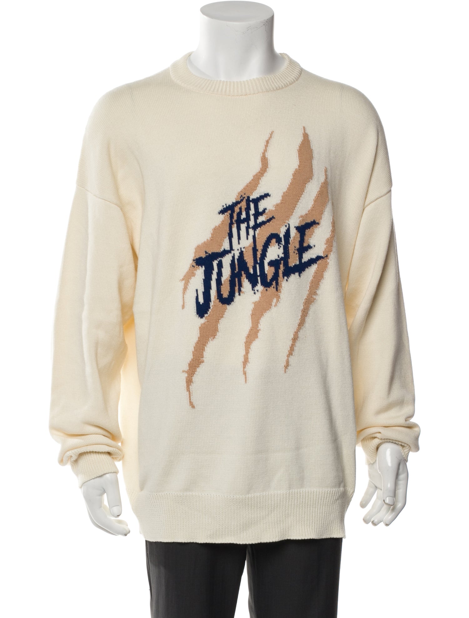 Just Don Graphic Print Crew Neck Pullover