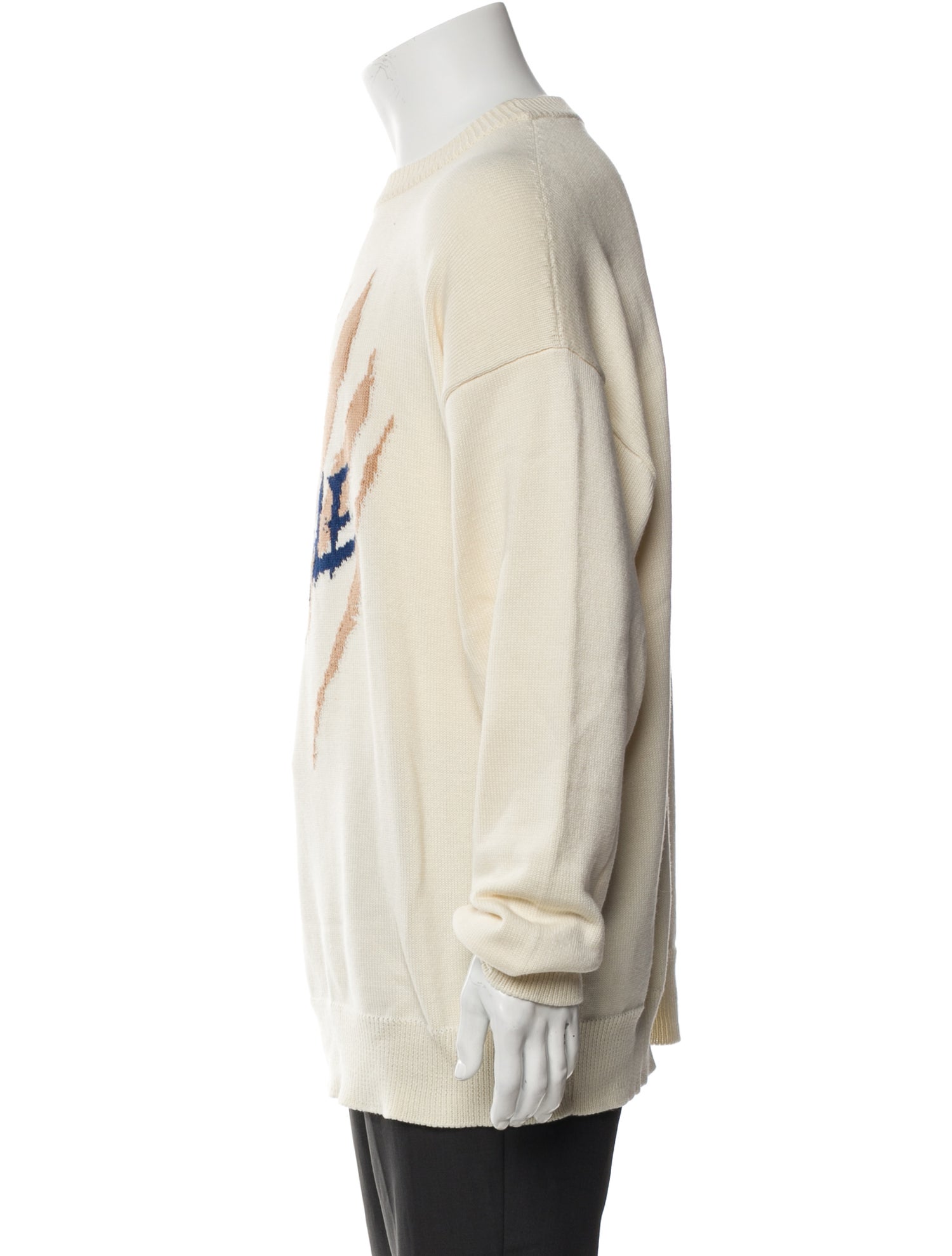 Just Don Graphic Print Crew Neck Pullover