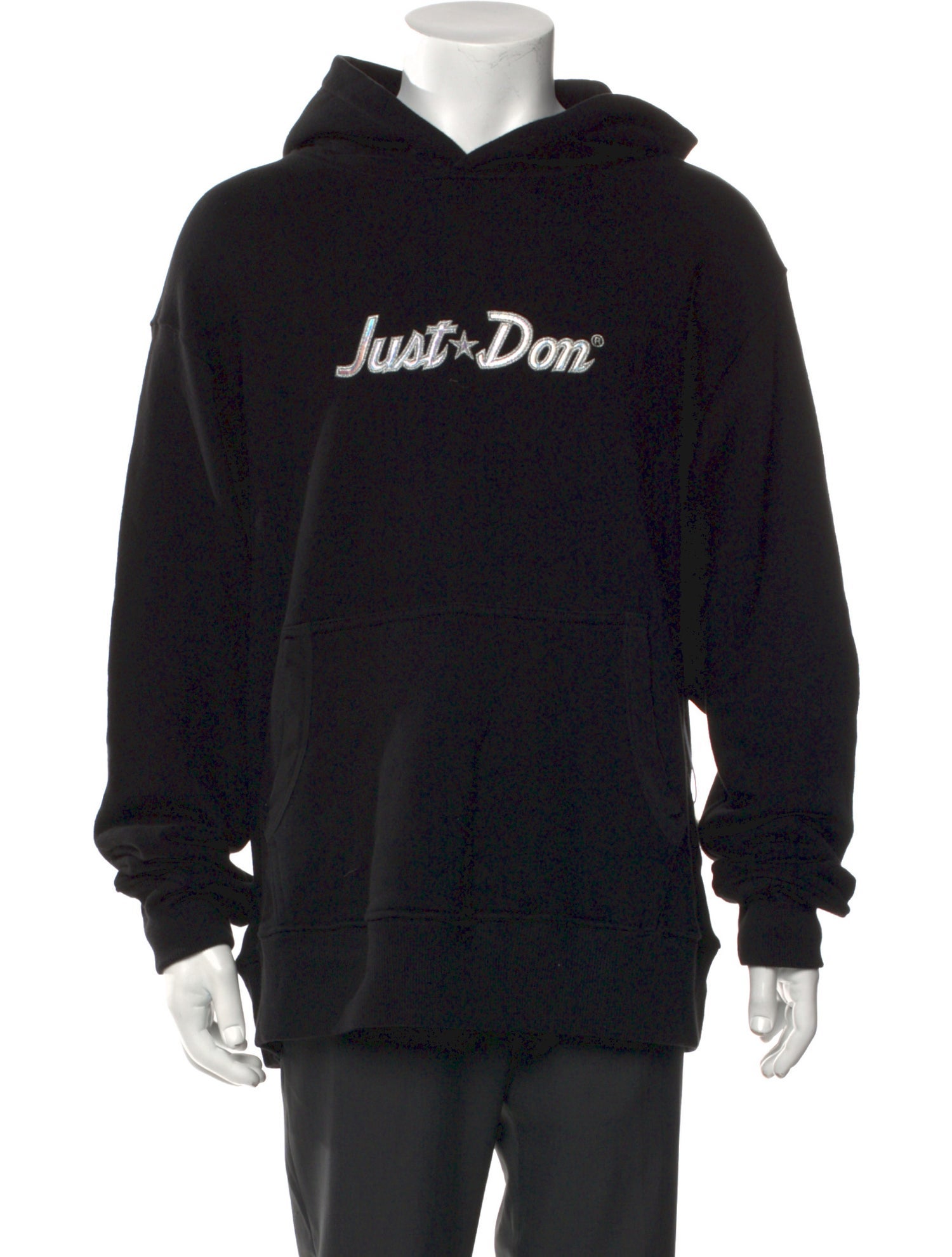 Just Don Graphic Print Crew Neck Hoodie