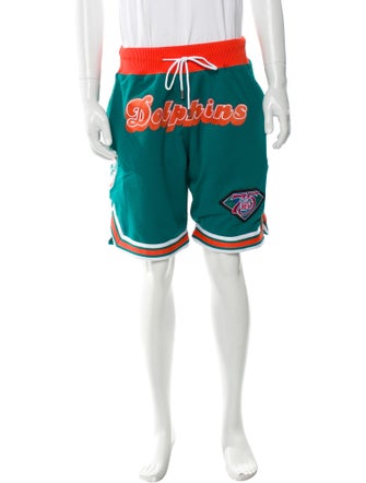 Just Don Graphic Print Athletic Shorts