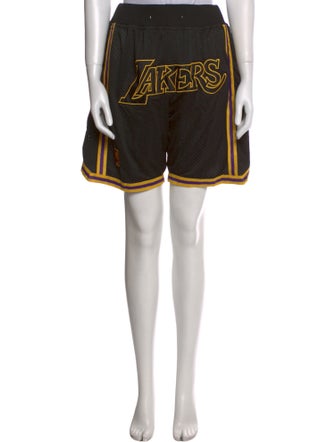 Just Don Graphic Print Jogger Shorts