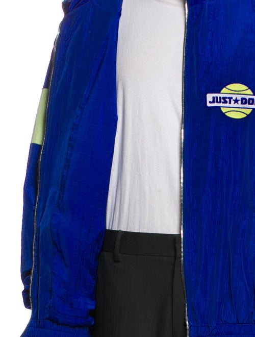 Just Don Colorblock Pattern Windbreaker