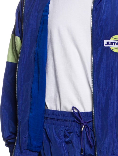 Just Don Colorblock Pattern Windbreaker