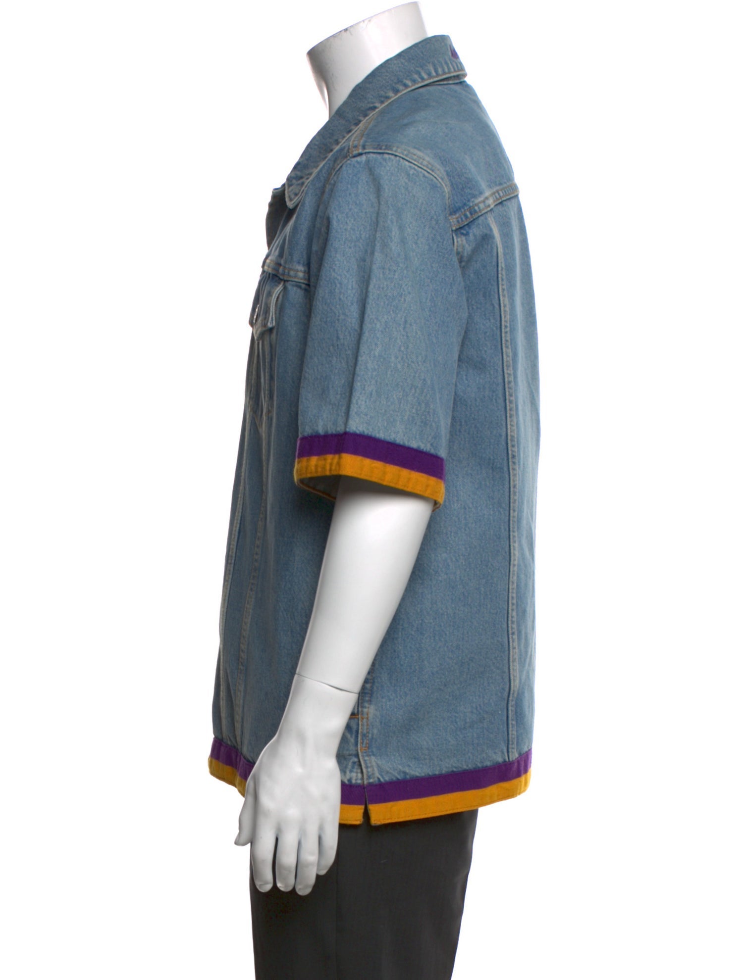 Just Don Short Sleeve Denim Shirt