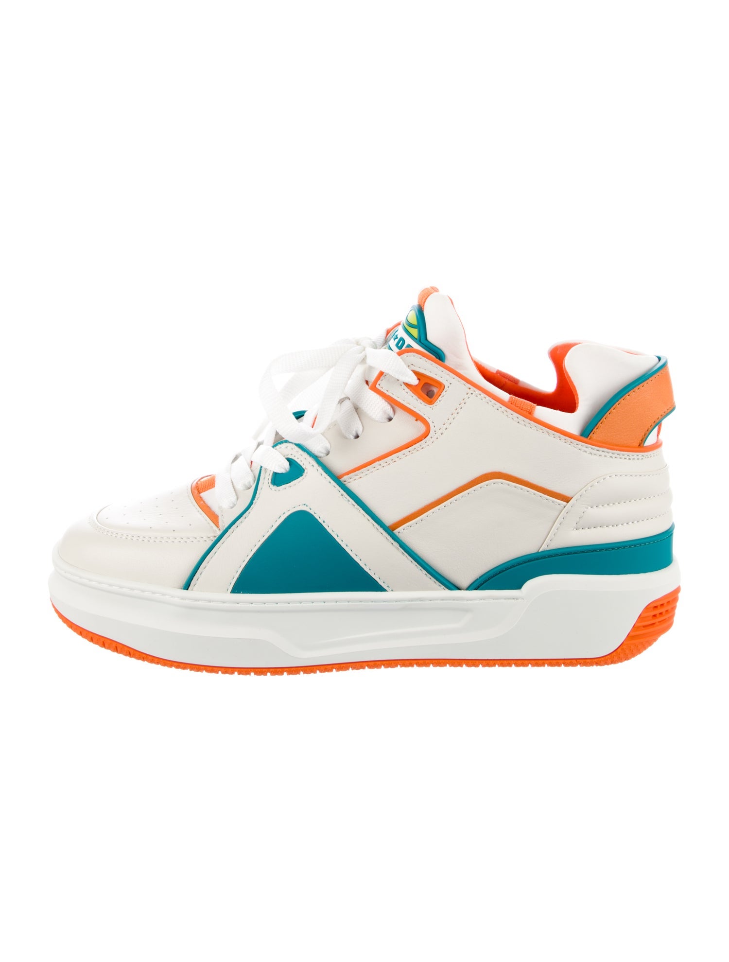 Just Don Leather Striped Sneakers