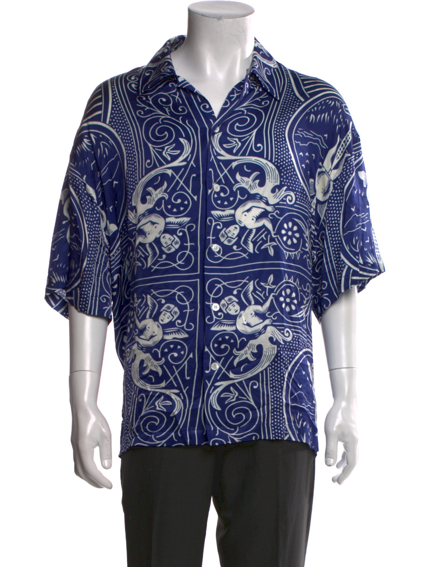 Just Don Printed Short Sleeve Shirt