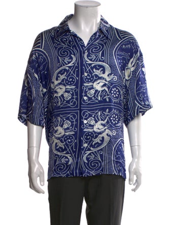 Just Don Printed Short Sleeve Shirt