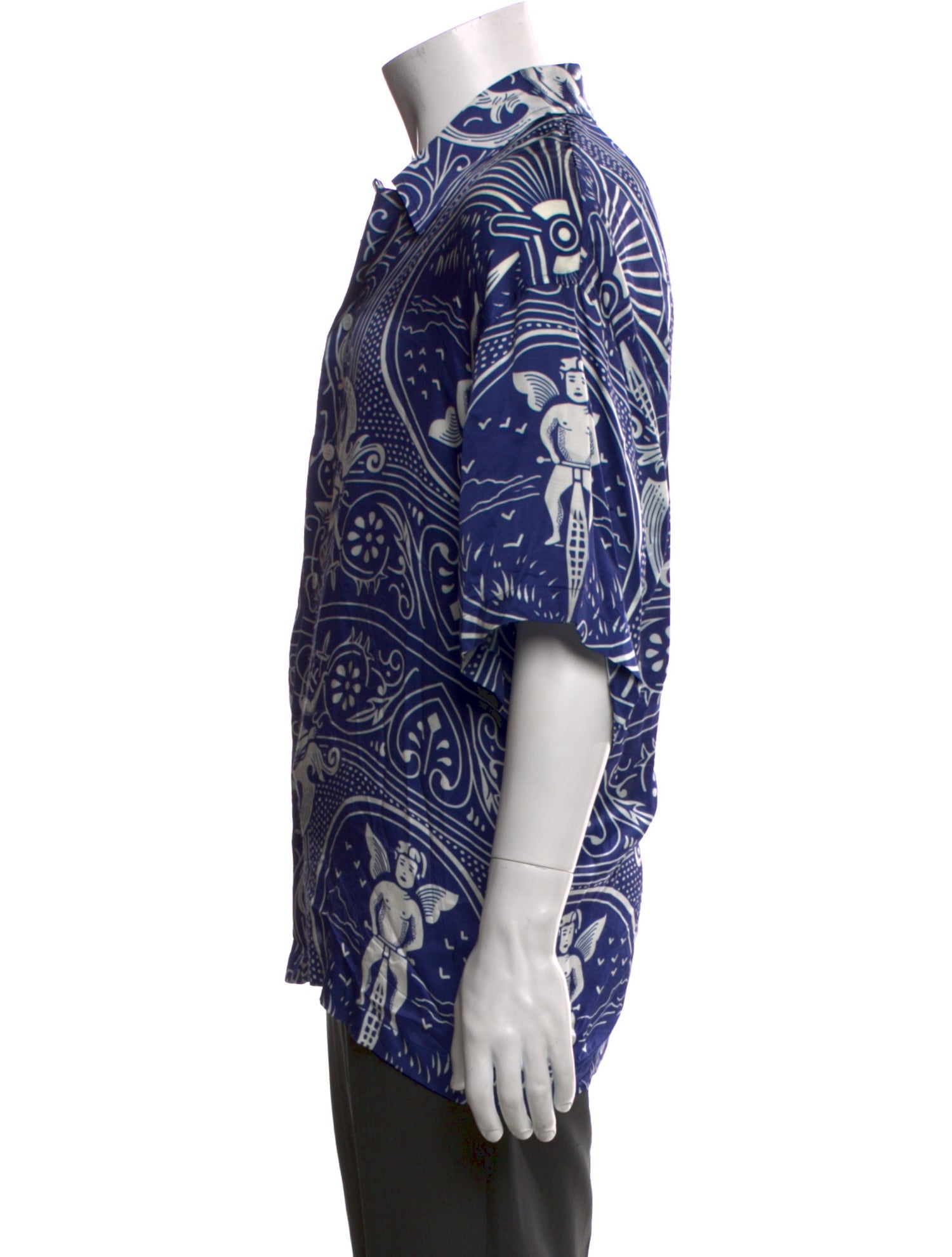 Just Don Printed Short Sleeve Shirt