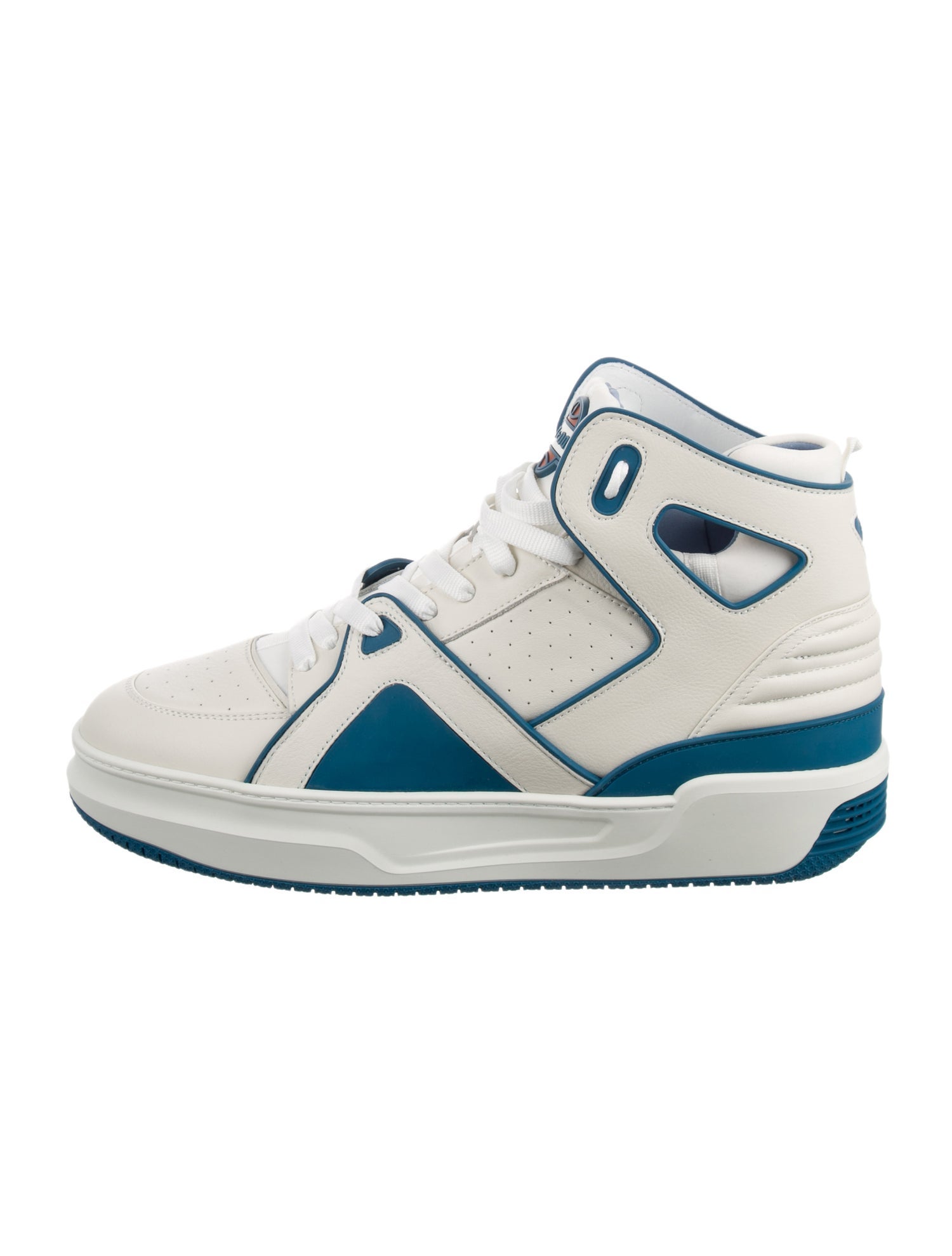 Just Don Leather Colorblock Pattern Sneakers w/ Tags