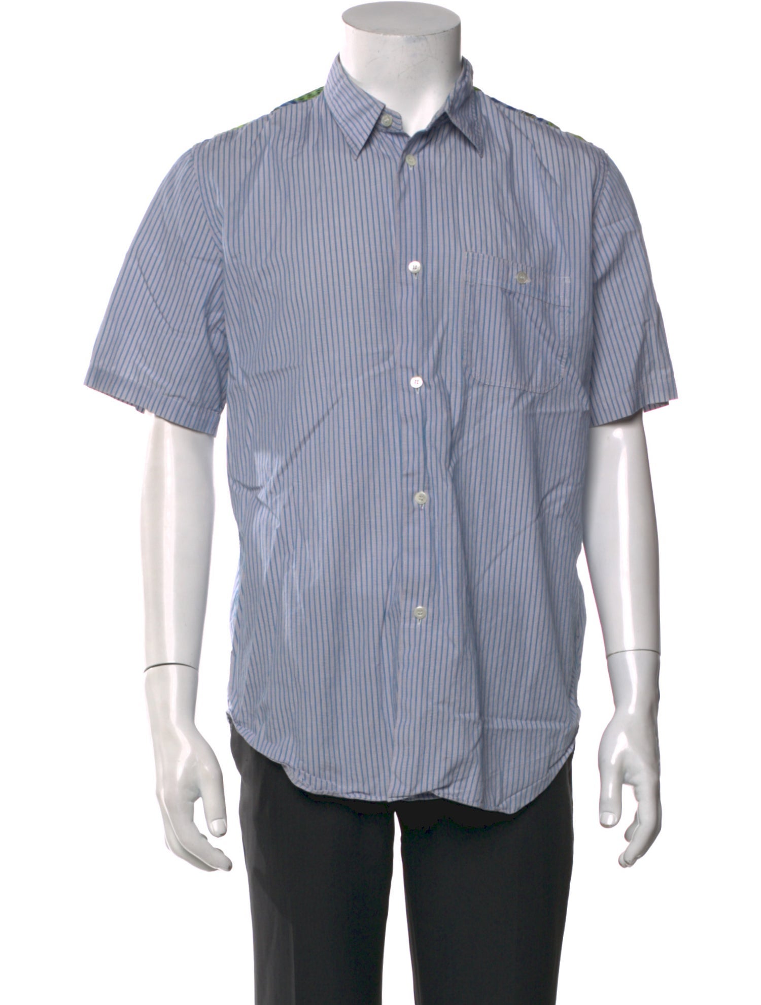 Junya Watanabe Comme des Garçons MAN Striped Short Sleeve Shirt