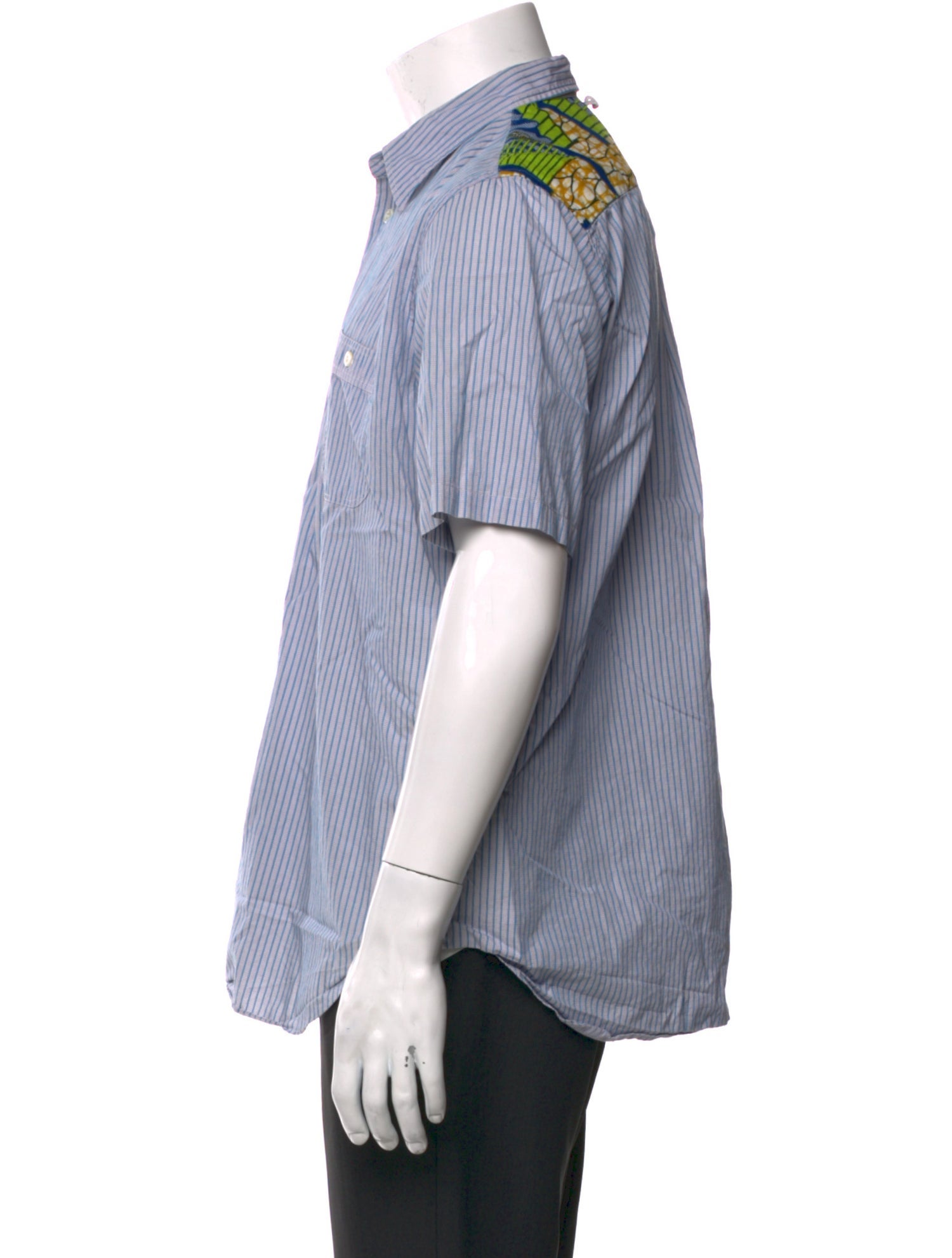 Junya Watanabe Comme des Garçons MAN Striped Short Sleeve Shirt