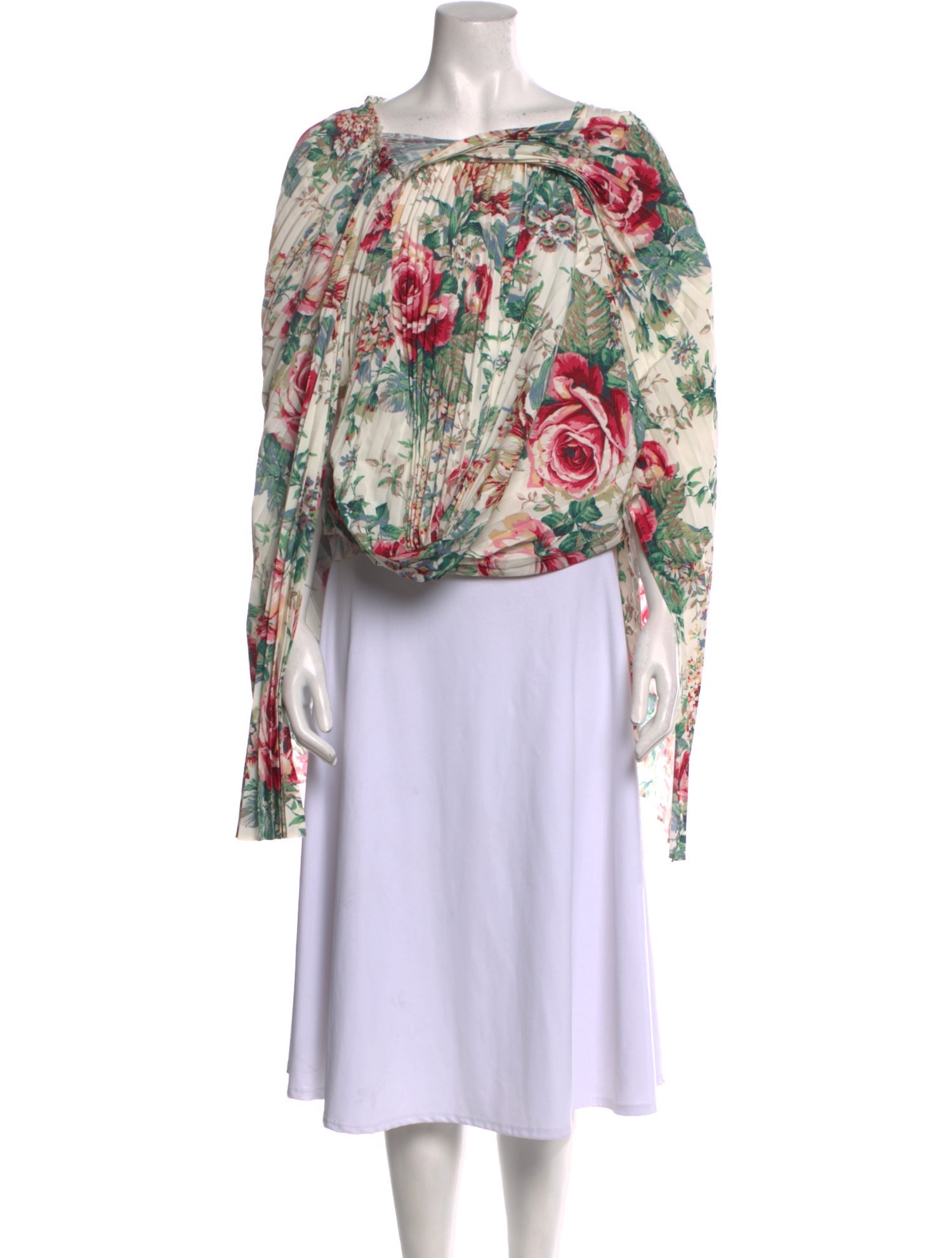 Junya Watanabe Comme des Garçons 2018 Floral Print Blouse