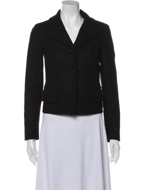 Jil Sander Navy Virgin Wool Blazer Navy