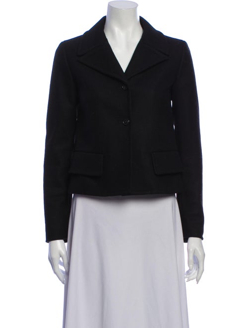 Jil Sander Navy Virgin Wool Blazer Navy