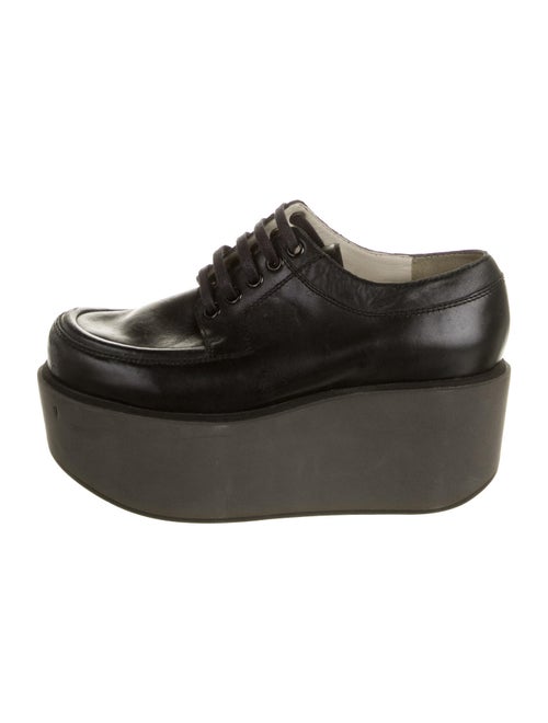 Jil Sander Navy Leather Pumps Navy