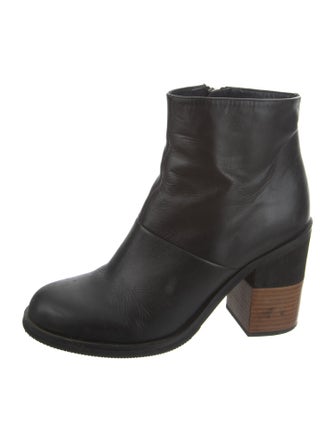 Jil Sander Navy Leather Boots