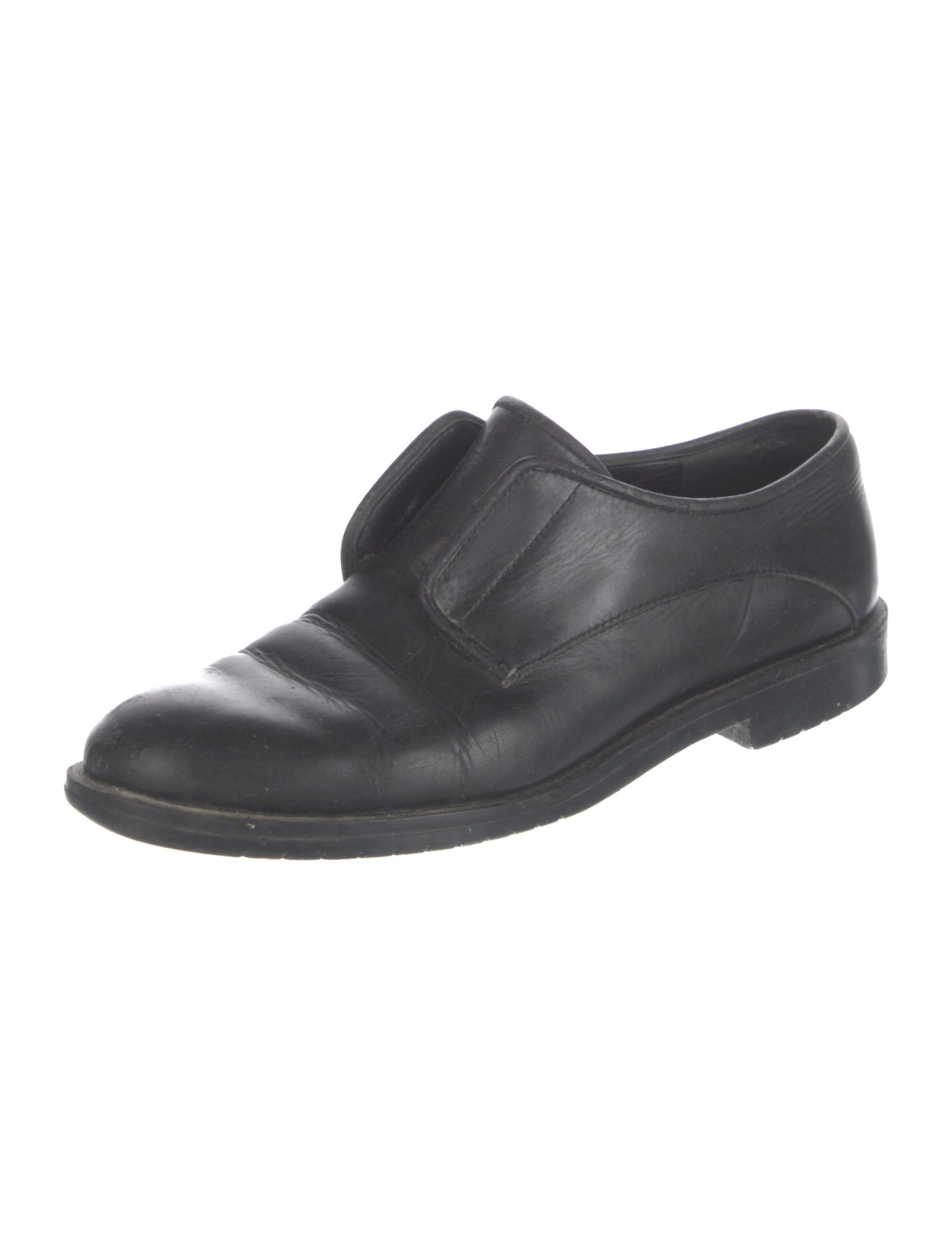 Jil Sander Navy Leather Oxfords