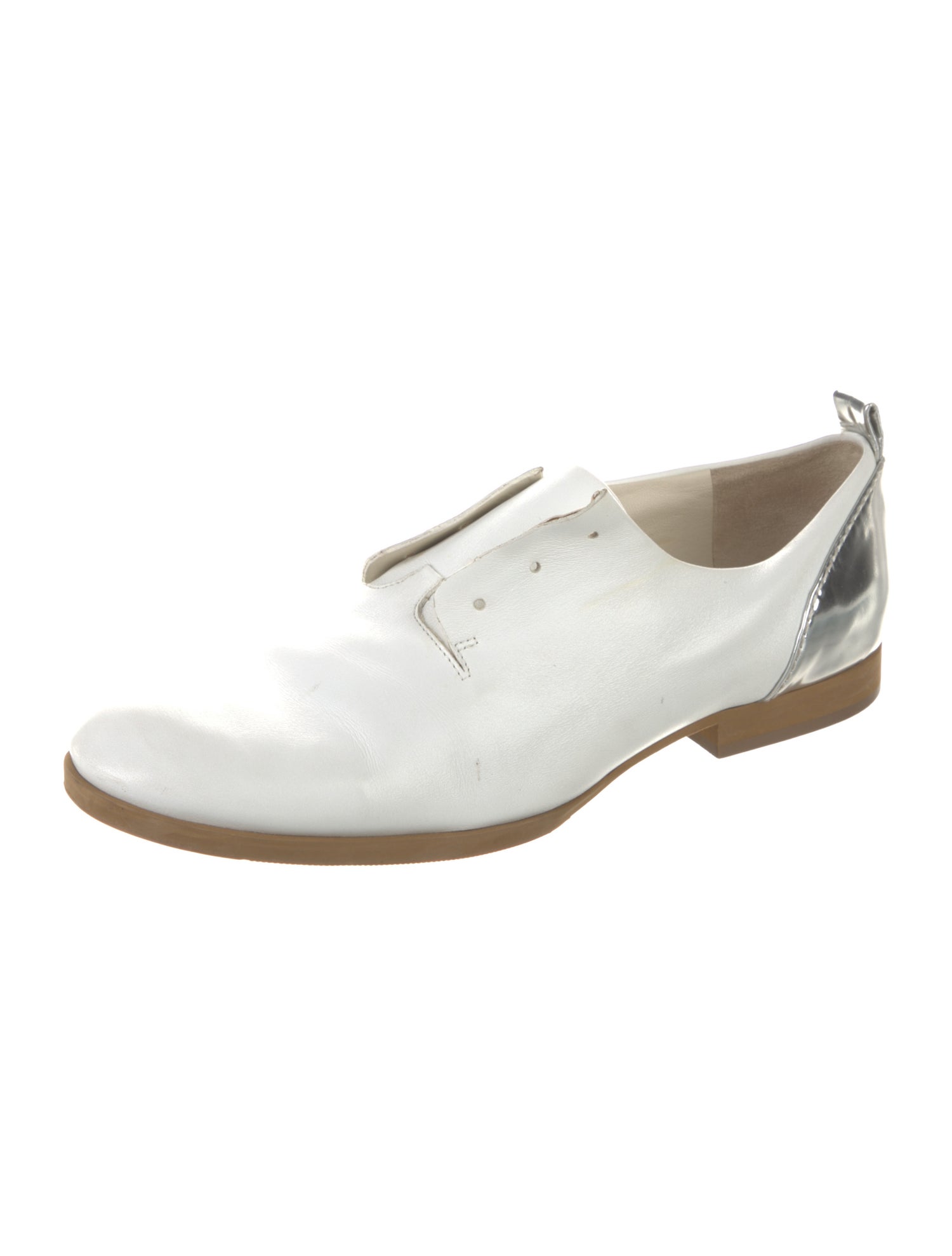 Jil Sander Navy Leather Loafers