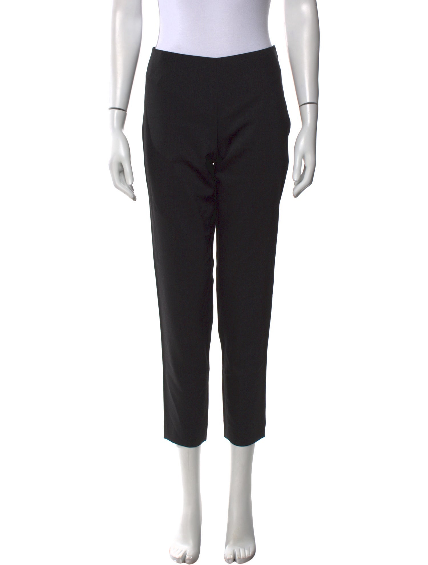 Jil Sander Navy Wool Straight Leg Pants